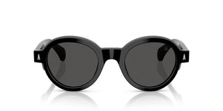 Moncler Me6003 Unisex Black Round Sunglasses
