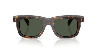 Moncler Me6004 Unisex Havana Squared Sunglasses