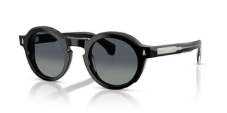 Moncler Me6012 Unisex Black Round Sunglasses