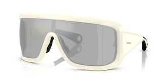Moncler Me8003 Unisex White Shield Sunglasses