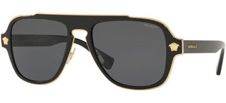 Versace MEDUSA CHARM VE 2199 men Black Oversize Sunglasses