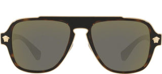Versace MEDUSA CHARM VE 2199 men Havana Oversize Sunglasses