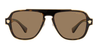 Versace MEDUSA CHARM VE 2199 men Havana Oversize Sunglasses
