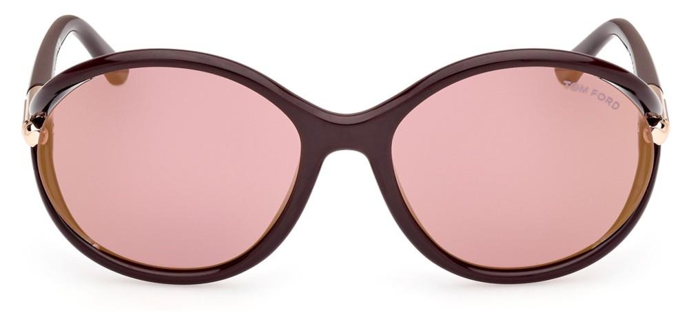 Tom Ford Melody Ft 1090 Women Brown Round Sunglasses – Otticanet display picture 2