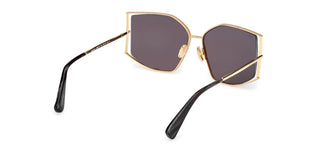 Max Mara Menton 4 Mm0142 Unisex Gold Cat Eye Sunglasses