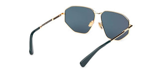 Max Mara Miller 4 Mm0143 Unisex Gold Geometric Sunglasses