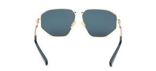 Max Mara Miller 4 Mm0143 Unisex Gold Geometric Sunglasses