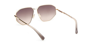 Max Mara Miller 4 Mm0143 Unisex Gold Geometric Sunglasses