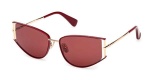 Max Mara Mm0141 Unisex Gold Cat Eye Sunglasses