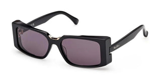 Max Mara MM0159 unisex Black Rectangle Sunglasses