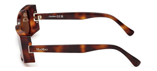 Max Mara Mm0159 Unisex Havana Rectangle Sunglasses
