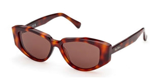 Max Mara Mm0161 Women Havana Cat Eye Sunglasses