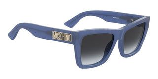 Moschino Mos181/s Women Blue Rectangle Sunglasses