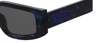 Moschino Mos186/s Men Blue Cat Eye Sunglasses