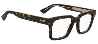 Moschino Mos659 Men Havana Squared Eyeglasses