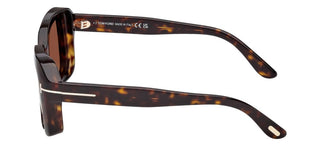 Tom Ford NATALIA-02 FT1283 unisex Havana Squared Sunglasses