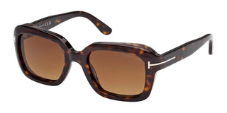 Tom Ford NATALIA-02 FT1283 unisex Havana Squared Sunglasses