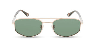 Police New Crossroads 3 Splq84 Unisex Rose Gold Geometric Sunglasses