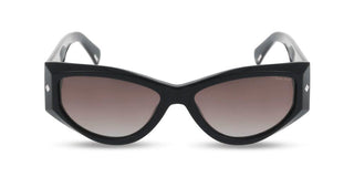 Police New Dawn 3 Splr25 Unisex Black Geometric Sunglasses