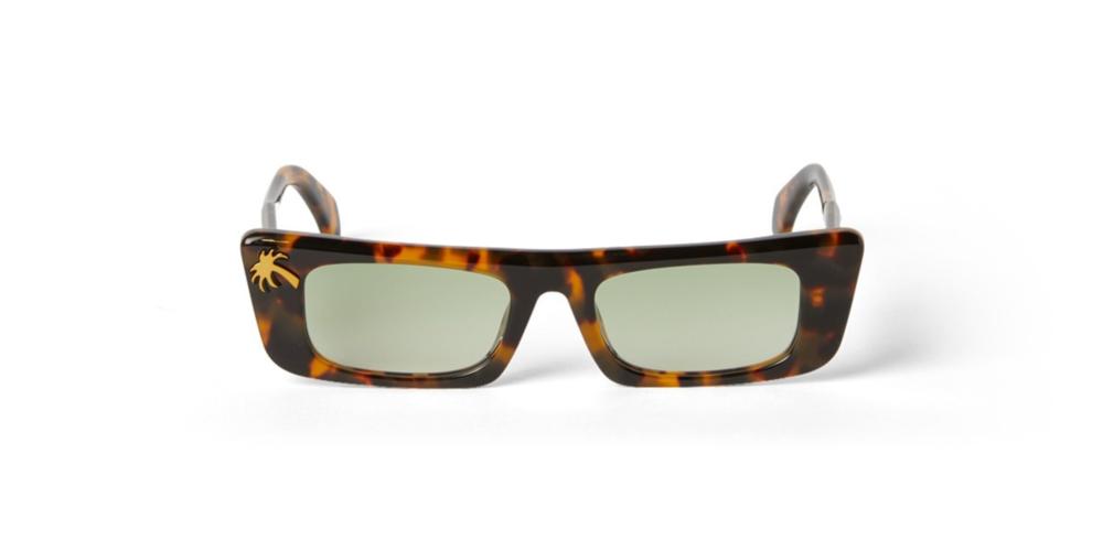 Palm Angels Peri093 Arvin Unisex Havana Rectangle Sunglasses  display picture 1