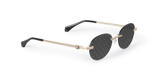 Palm Angels PERI10H CRYSTAL unisex Gold Oval Sunglasses