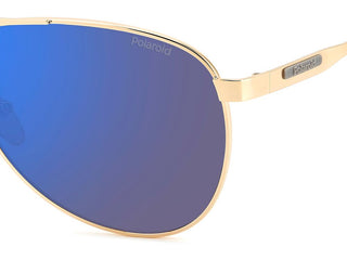 Polaroid Pld 2160/g/s/x Men Gold Pilot Sunglasses