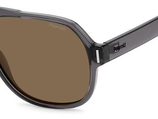 Polaroid PLD 6193/S unisex Grey Squared Sunglasses