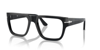 Persol Po 3348v Unisex Black Geometric Eyeglasses