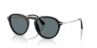 Persol Po 3383s Unisex Black Round Sunglasses