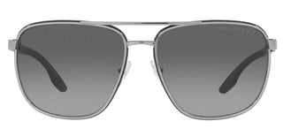 Prada Linea Rossa PRADA LINEA ROSSA SPS 50YS men Ruthenium Pilot Sunglasses
