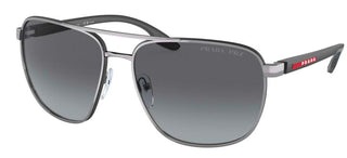 Prada Linea Rossa PRADA LINEA ROSSA SPS 50YS men Ruthenium Pilot Sunglasses