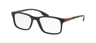 Prada Linea Rossa PRADA LINEA ROSSA STUBB VPS 01LV men Black Squared Eyeglasses