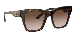 Dolce & Gabbana PRINT FAMILY DG 4384 women Havana Geometric Sunglasses