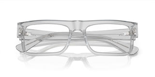 Prada PR A01V men Grey Geometric Eyeglasses