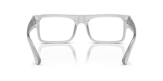 Prada PR A01V men Grey Geometric Eyeglasses