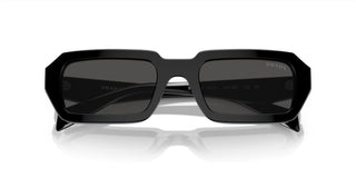 Prada PR A12S women Black Geometric Sunglasses
