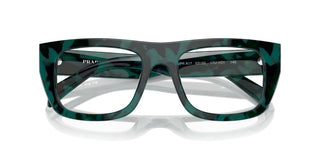 Prada Pr A17v Women Green Geometric Eyeglasses