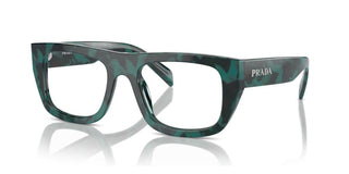 Prada Pr A17v Women Green Geometric Eyeglasses