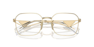 Prada PR A51V women Gold Geometric Eyeglasses