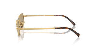 Prada Pr A60s Women Gold Squared Sunglasses