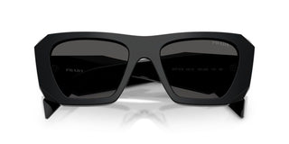 Prada Pr B18s Women Black Squared Sunglasses