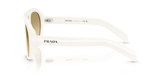 Prada PR C05S women White Shield Sunglasses