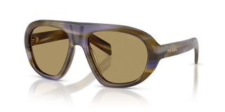 Prada PR C05S women Green Shield Sunglasses