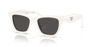 Prada PR C07S women White Squared Sunglasses