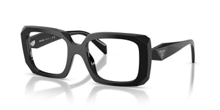 Prada PR C09V women Black Rectangle Eyeglasses