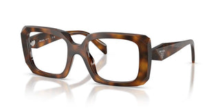 Prada PR C09V women Havana Rectangle Eyeglasses