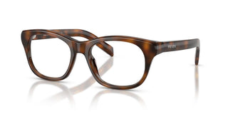 Prada PR C13V women Havana Squared Eyeglasses
