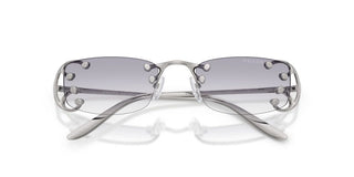 Prada PR C57S women Silver Rectangle Sunglasses
