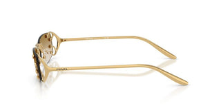 Prada PR C57S women Gold Rectangle Sunglasses