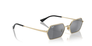 Ray-ban Rb 3728 Unisex Gold Squared Sunglasses